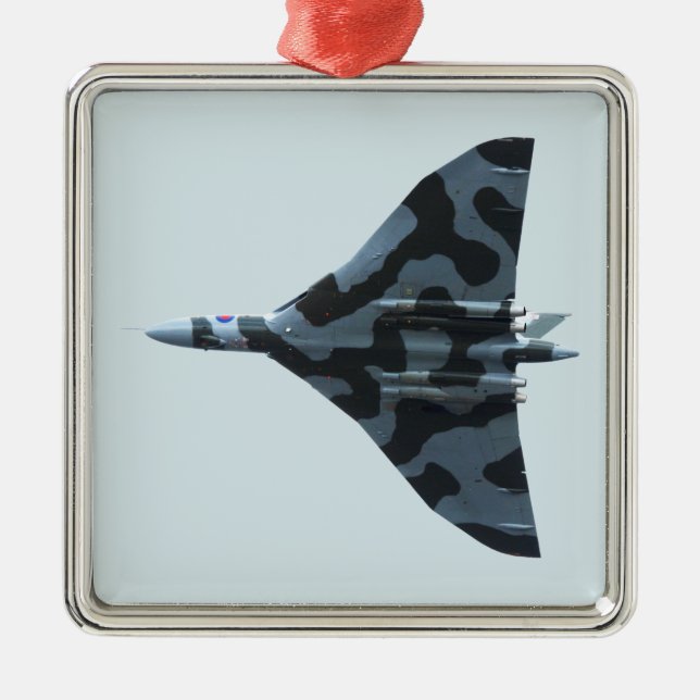 Adorno Metálico Bombardero vulcano en vuelo (Frente)