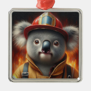 Adorno Metálico Bombero de Koala