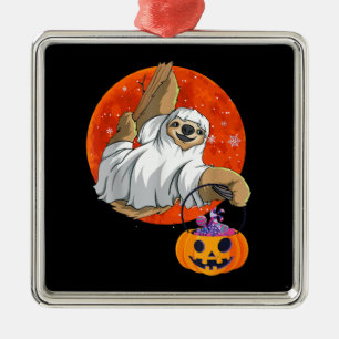 Adorno Metálico Boo Halloween Con Gorra Espumoso Y Araña
