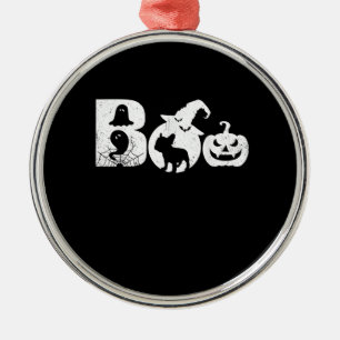 Adorno Metálico Boo Halloween Disfraces Regalos de Bulldog francés
