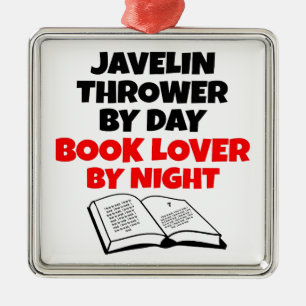Adorno Metálico Book Lover Javelin Thrower