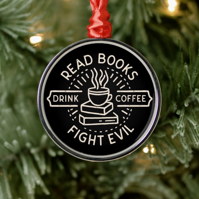 Adorno Metálico Bookish cita estética académica oscura (Árbol)