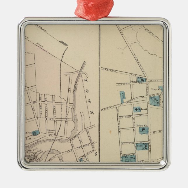 Adorno Metálico Boonton, Morristown, NJ (Frente)