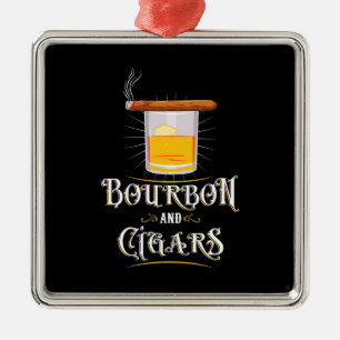 Adorno Metálico Borbón Y Cigarros