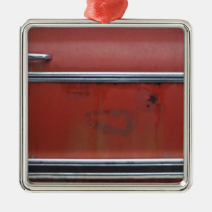 Adorno Metálico Borde de plata rojo de Chevy