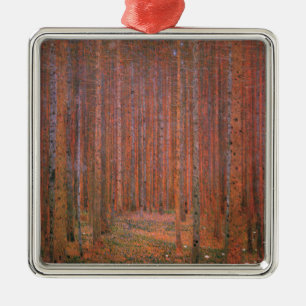Adorno Metálico Bosque de abetos de Gustav Klimt Tannenwald Árbole