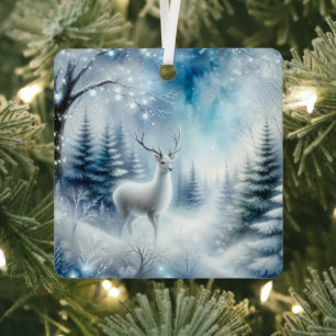Adorno Metálico Bosque de Navidades encantados de renos mágicos