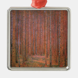 Adorno Metálico Bosque Fir Tree (por Gustav Klimt)