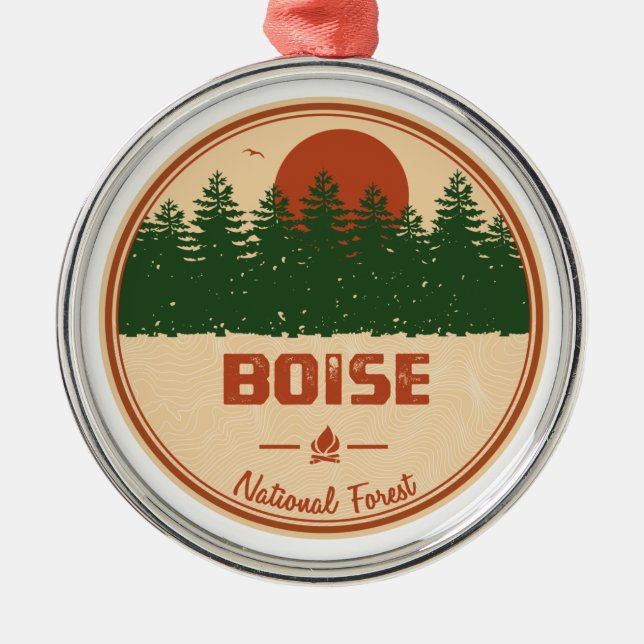 Adorno Metálico Bosque nacional de Boise (Frente)