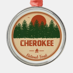 Adorno Metálico Bosque nacional de Cherokee