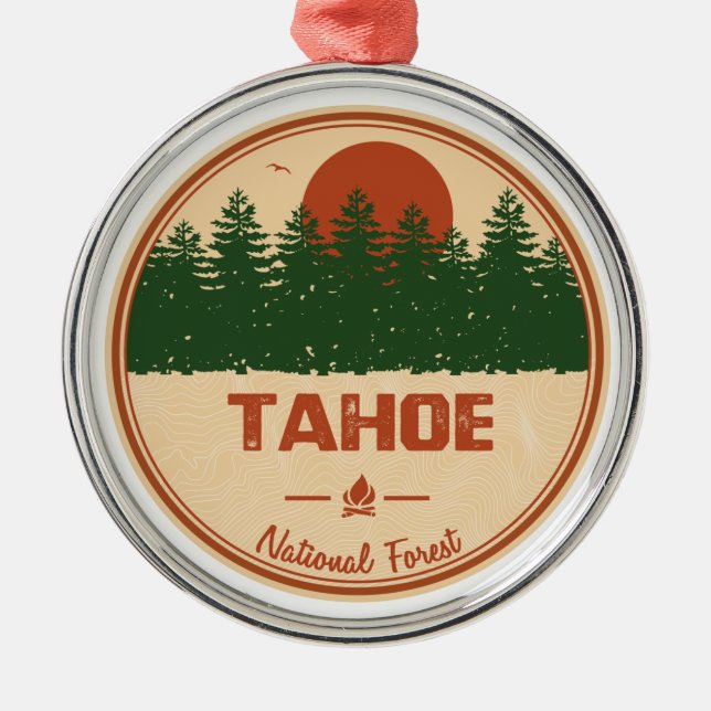 Adorno Metálico Bosque nacional de Tahoe (Frente)