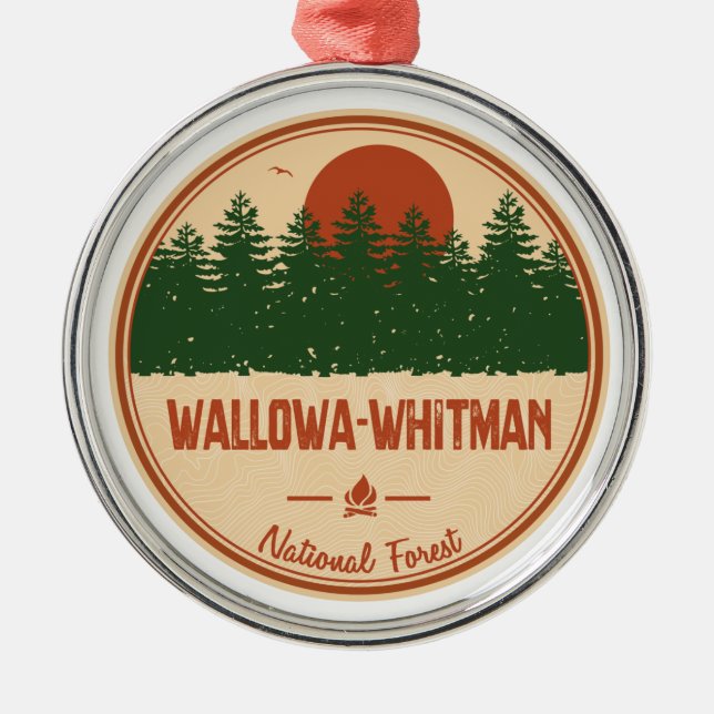 Adorno Metálico Bosque nacional de Wallowa-Whitman (Frente)