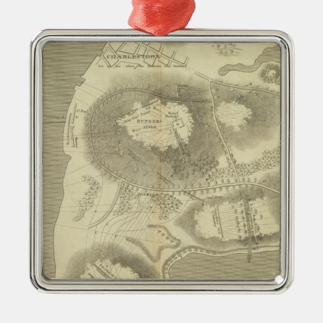 Adorno Metálico Bosquejo Charlestown (Frente)