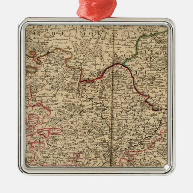 Adorno Metálico Bosques franceses (Frente)