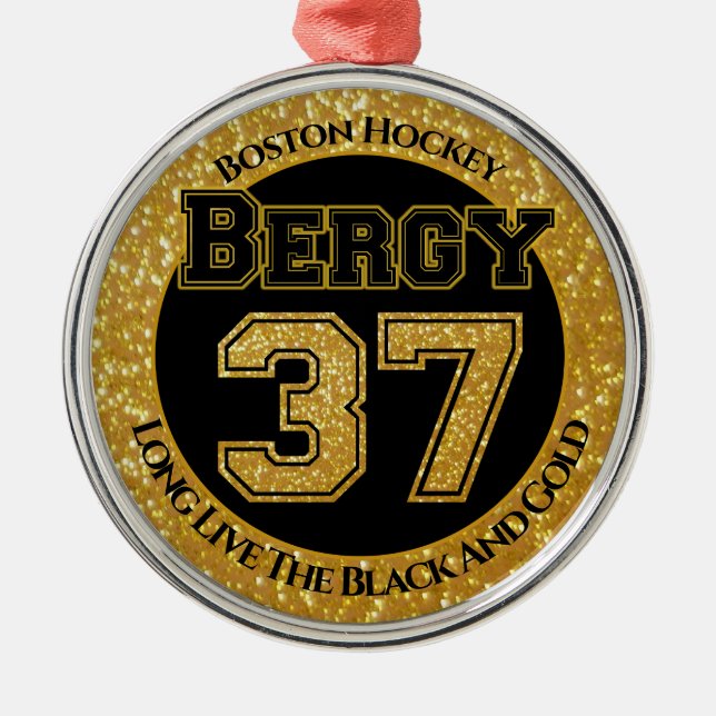 Adorno Metálico Boston Hockey Bergy 37 (Frente)