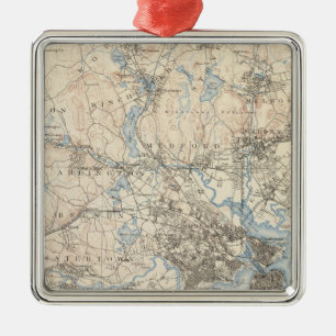 Adorno Metálico Boston, Massachusetts