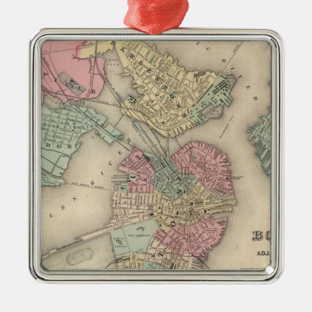 Adorno Metálico Boston y ciudades adyacentes (Frente)