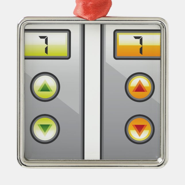 Adorno Metálico Botones del elevador (Frente)