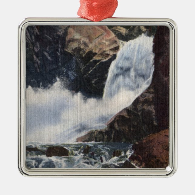 Adorno Metálico Boulder cae en el barranco de Boulder, opinión de (Frente)