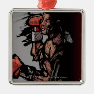 Adorno Metálico Boxeador que se acuesta