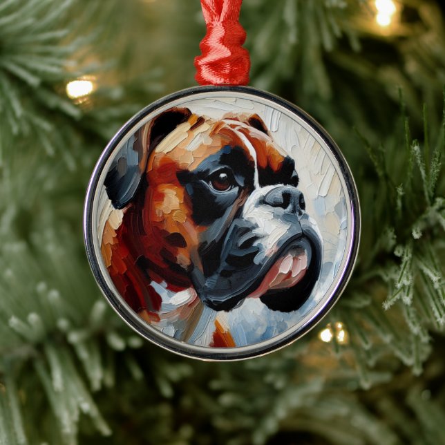 Adorno Metálico Boxer (Árbol)