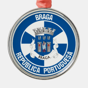 Adorno Metálico Braga Round Emblem