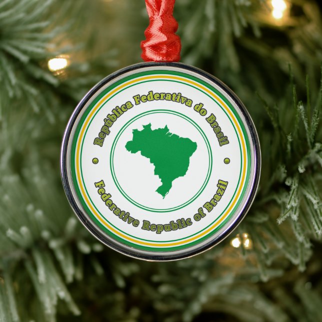 Adorno Metálico Brasil (Árbol)