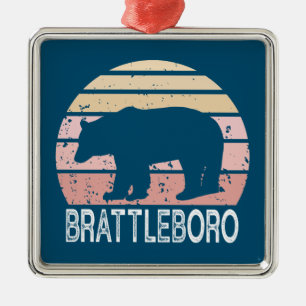 Adorno Metálico Brattleboro Vermont Retro Bear