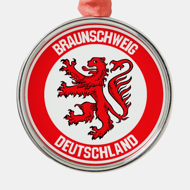 Adorno Metálico Braunschweig Round Emblem (Frente)