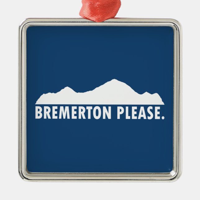 Adorno Metálico Bremerton Washington, por favor (Frente)