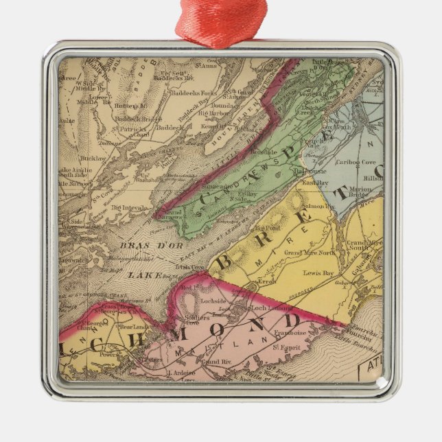 Adorno Metálico Bretón del cabo, condados de Richmond, NS (Frente)