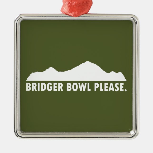 Adorno Metálico Bridger Bowl Por Favor (Frente)
