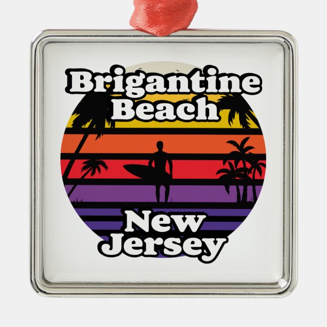 Adorno Metálico Brigantine Beach, Nueva Jersey (Frente)