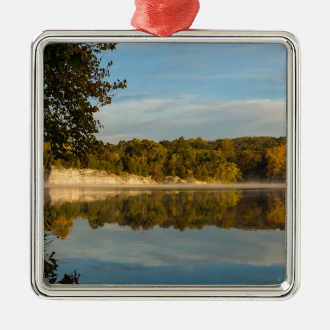 Adorno Metálico Brillo De La Mañana De Otoño (Frente)