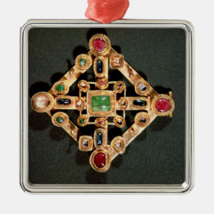 Adorno Metálico Broche bajo la forma de cruz griega