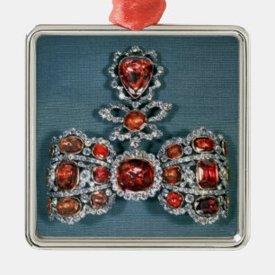 Adorno Metálico Broche del arco fijada con brillante