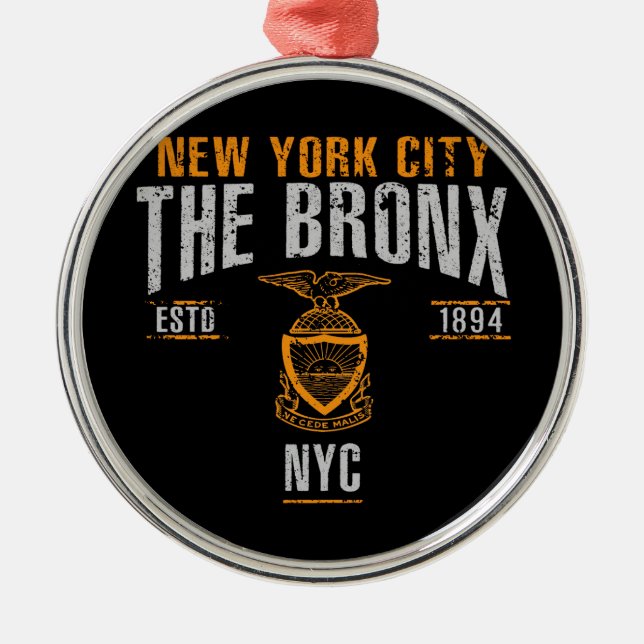Adorno Metálico Bronx (Frente)