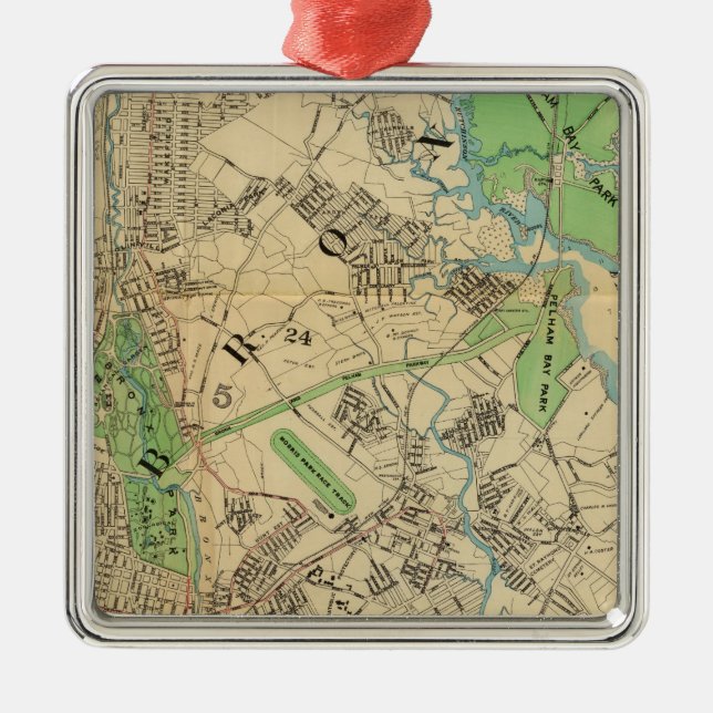 Adorno Metálico Bronx, Nueva York (Frente)