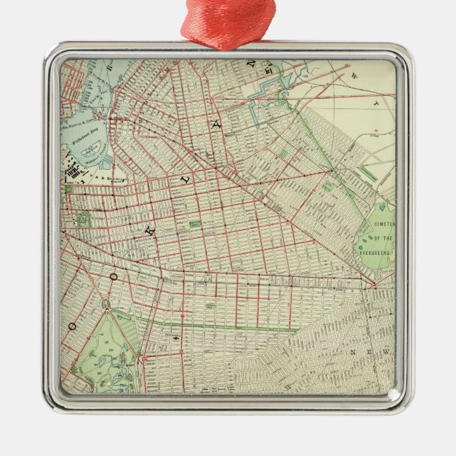 Adorno Metálico Brooklyn y vecindad (Frente)