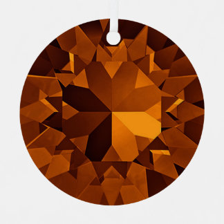 Adorno Metálico Brown Gems Ornament