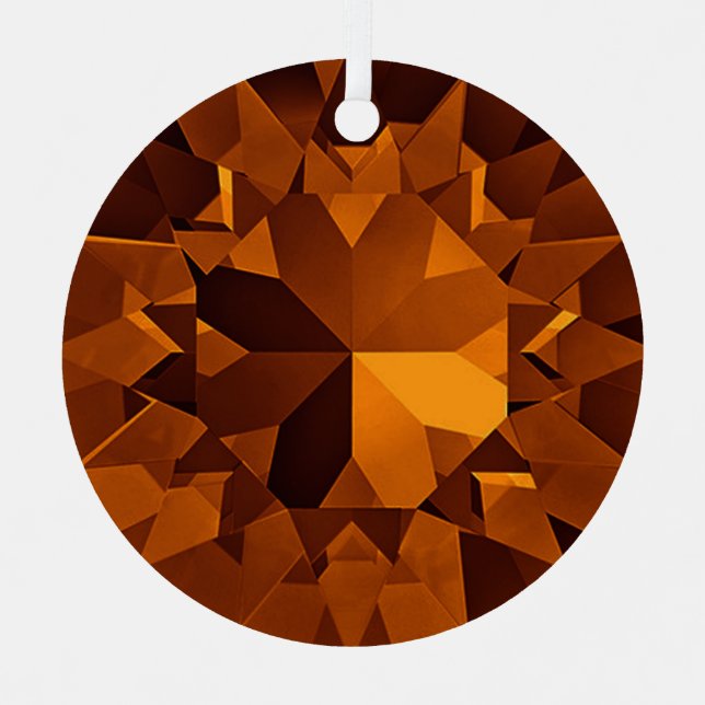 Adorno Metálico Brown Gems Ornament (Anverso)