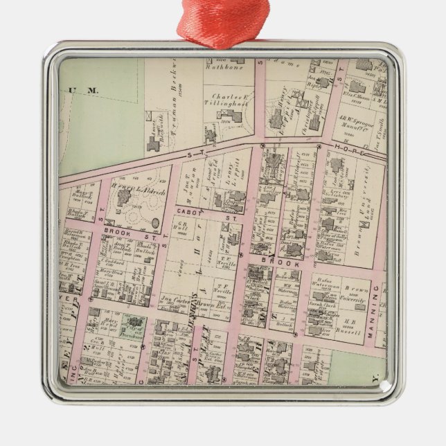 Adorno Metálico Brown University (Frente)