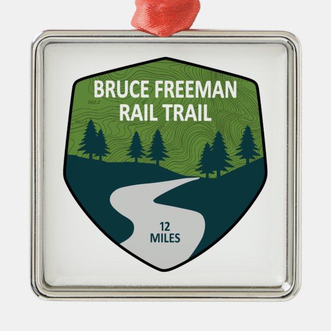 Adorno Metálico Bruce Freeman Rail Trail (Frente)