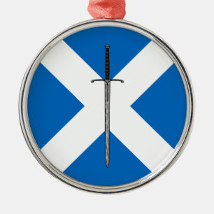 Adorno Metálico Bruce Sword en Saltire