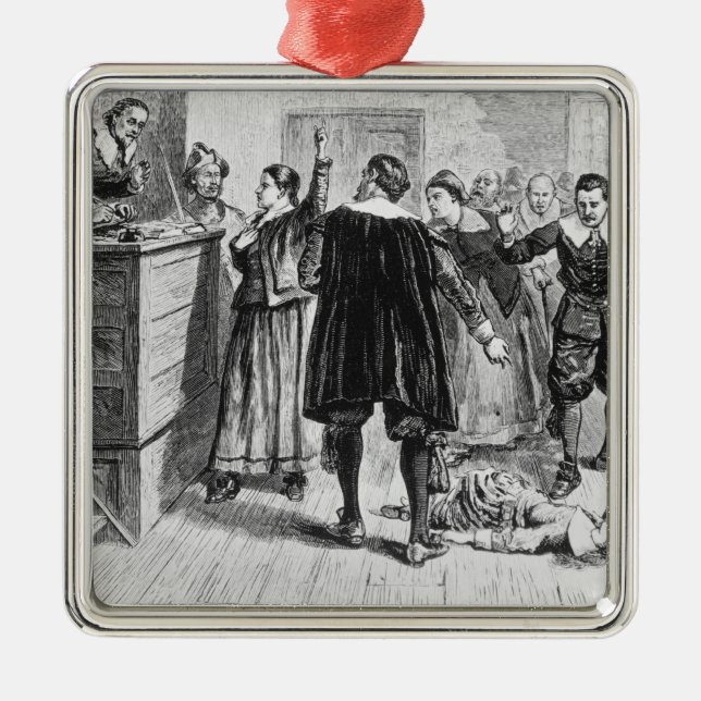 Adorno Metálico Brujería en el pueblo de Salem (Frente)