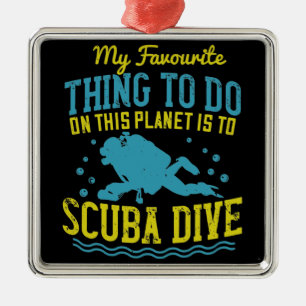 Adorno Metálico Buceo - Mi cosa favorita es el buceo