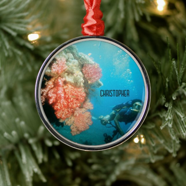 Adorno Metálico Buceo personalizado (Árbol)