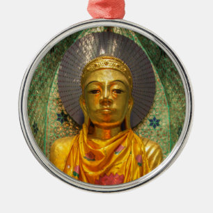 Adorno Metálico Buda de oro en el templo