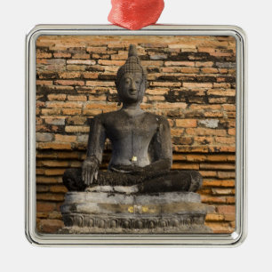 Adorno Metálico Buda en Wat Mahathat.