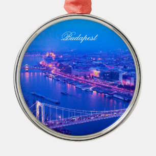 Adorno Metálico Budapest por noche